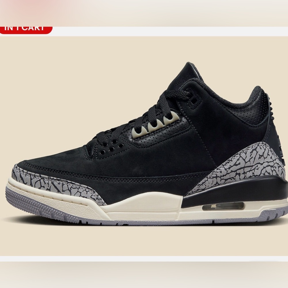 Women's Nike Air Jordan 3 Off Noir Black Coconut Milk